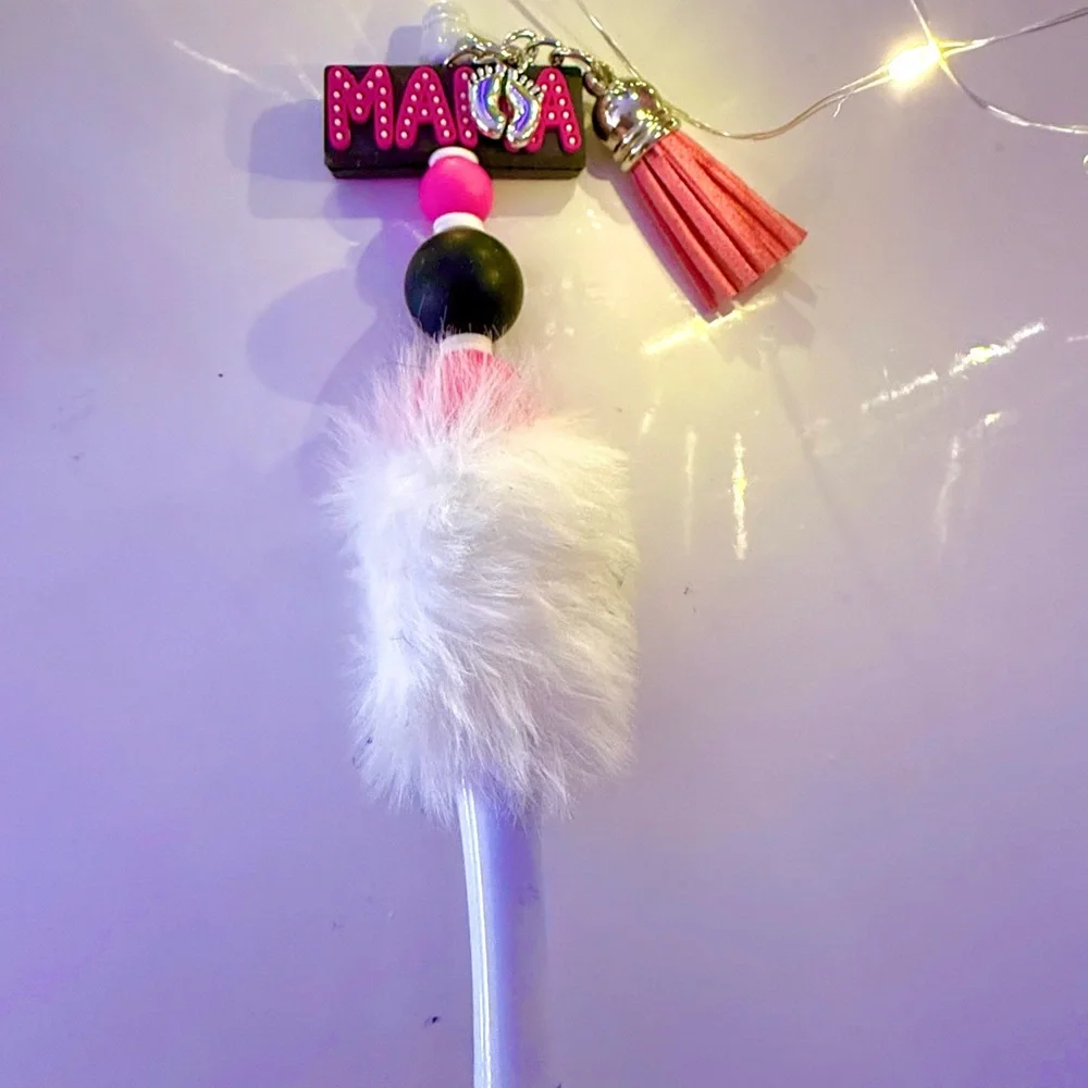 Colorful Beaded Pens with Tassels
